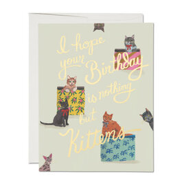 Card - I Hope Your Birthday is Nothing But Kittens