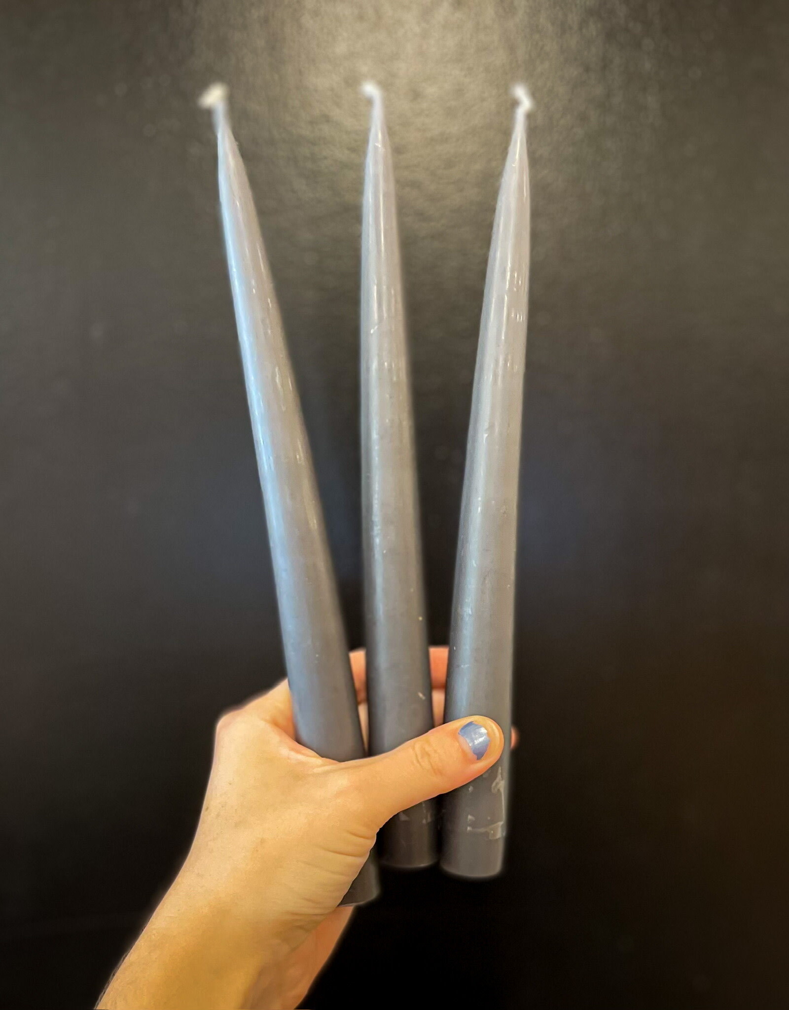 Taper Candle - Charcoal