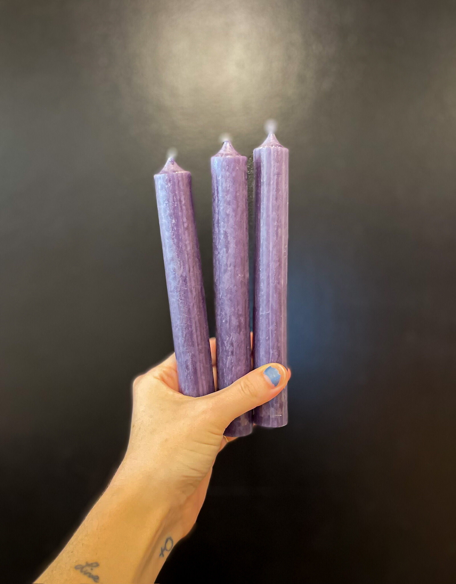 Taper Candle - Carbon, 7"