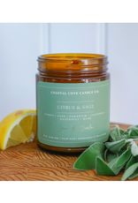Coastal Cove - Soy Candle / Citrus & Sage, 8oz