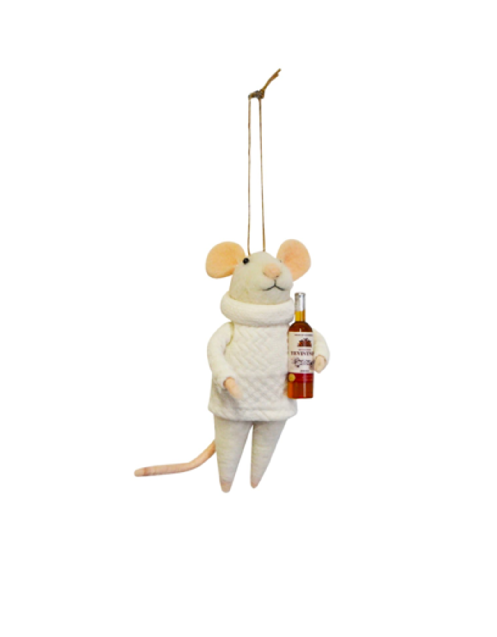 NIA - Holiday Ornament / Felt Mouse, Sommelier
