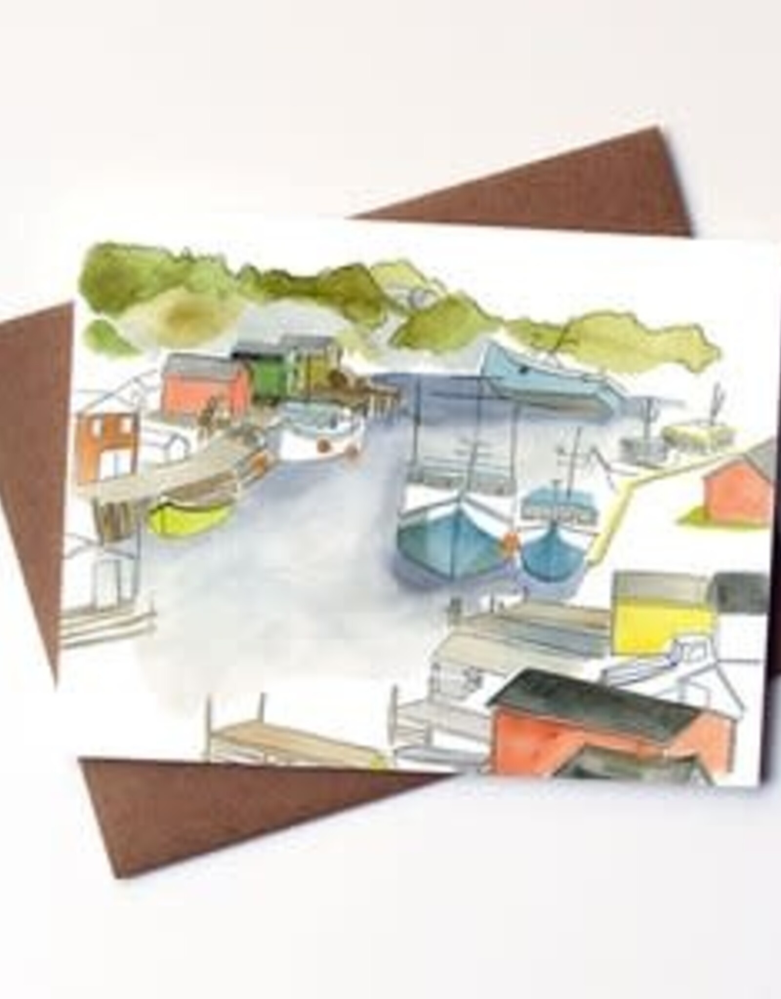 Kat Frick Miller -  Card / Boats, 4.25 x 5.5"
