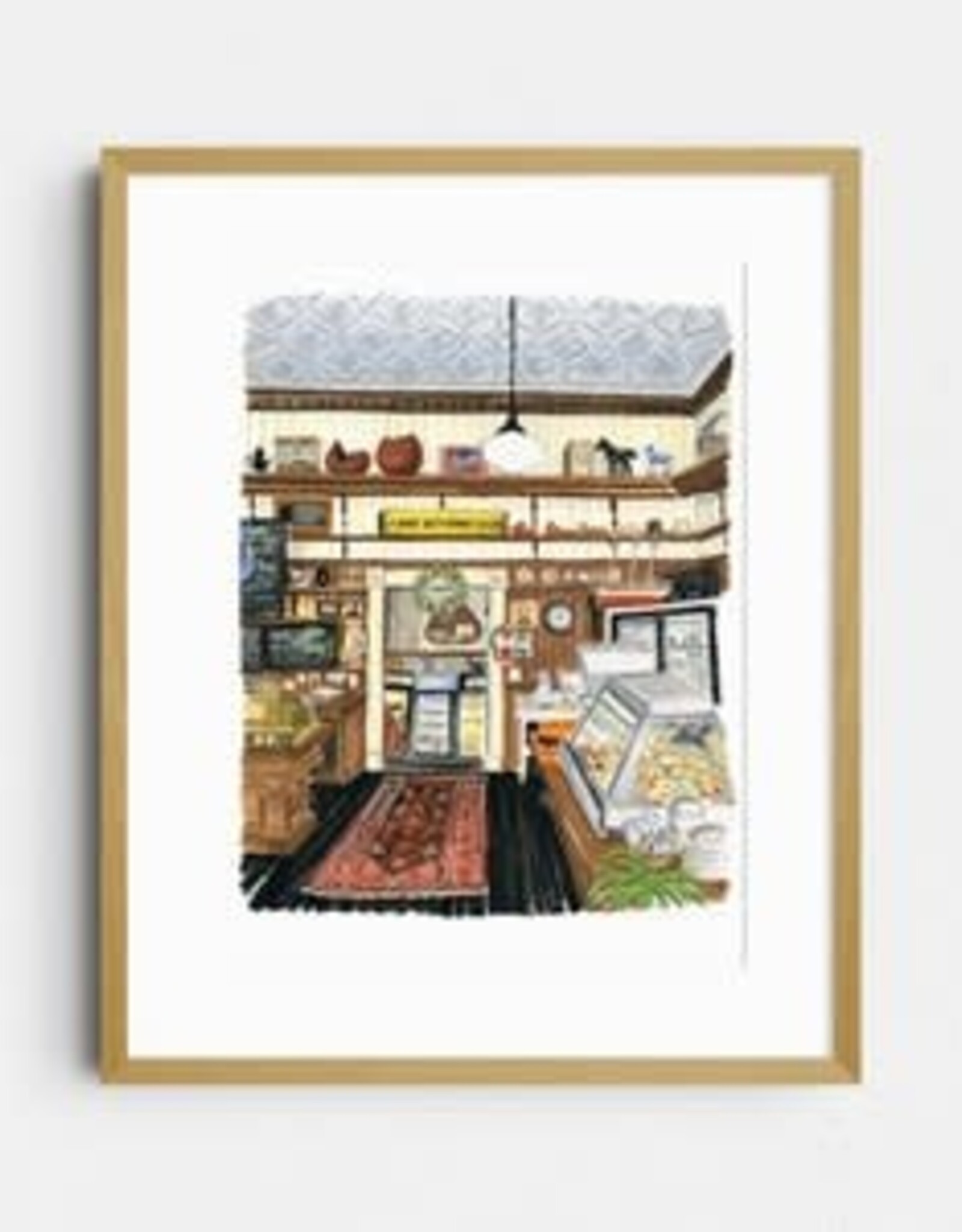 Kat Frick Miller - Art Print / Lahave Bakery II, 8 x 10"