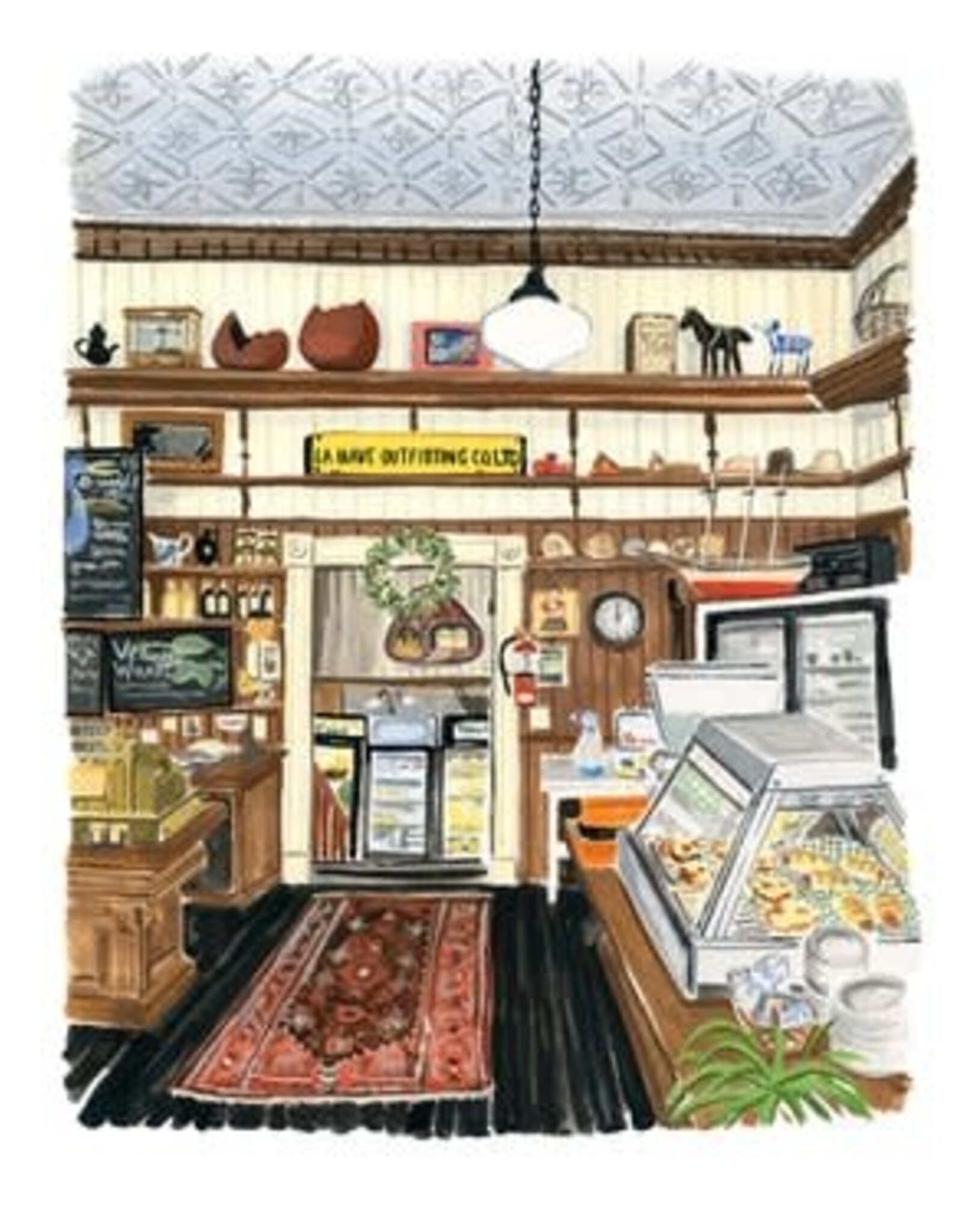 Kat Frick Miller - Art Print / Lahave Bakery II, 8 x 10"