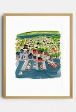 Kat Frick Miller - Art Print, Town of Lunenburg, 8 x 10"