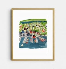 Kat Frick Miller - Art Print, Town of Lunenburg, 8 x 10"