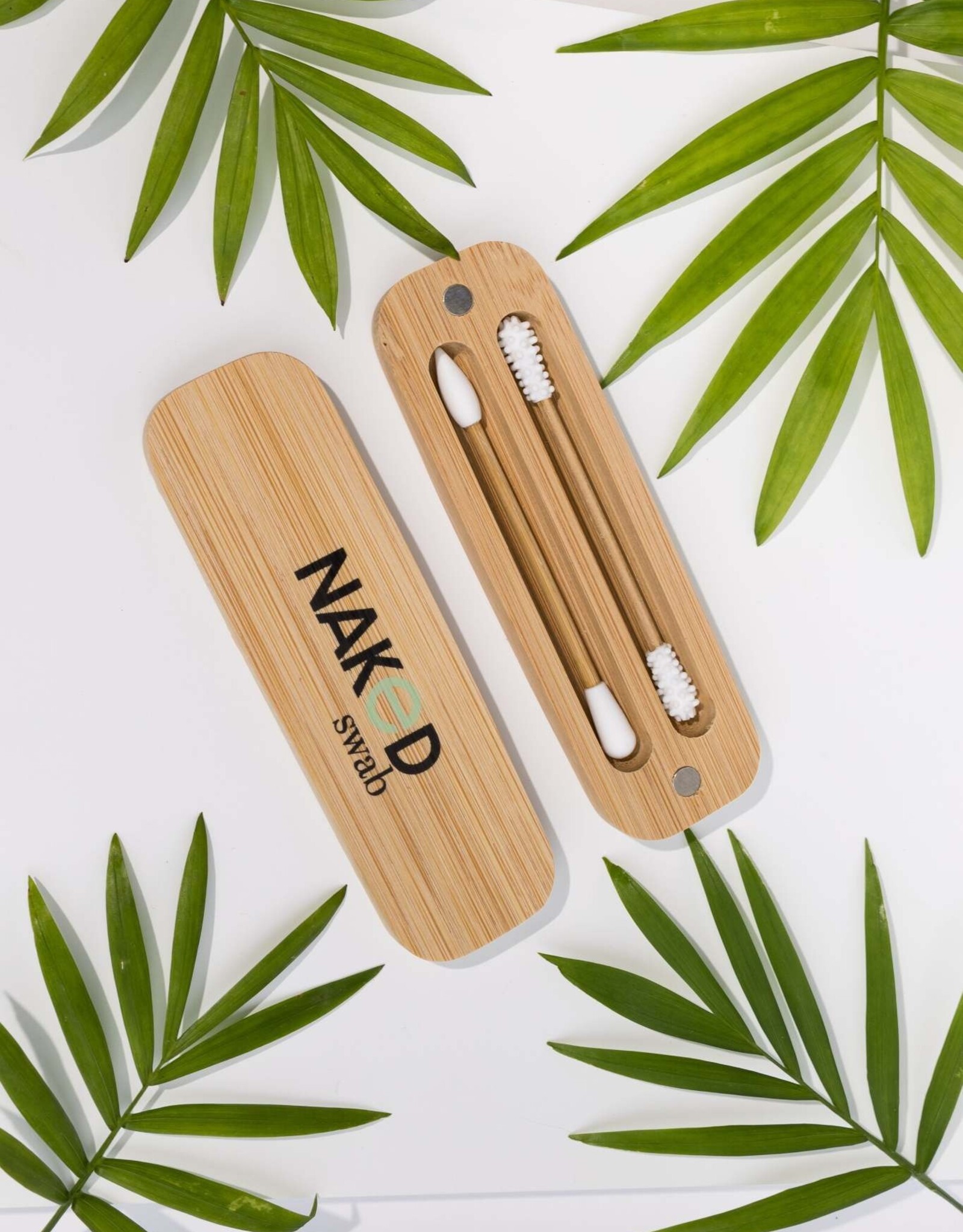 KRU - Reusable Swabs / Set of 2, Bamboo & Silicone