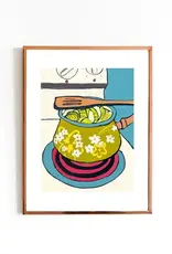 Lizz Miles - Print / Pot of Leeks, 13 x 19"