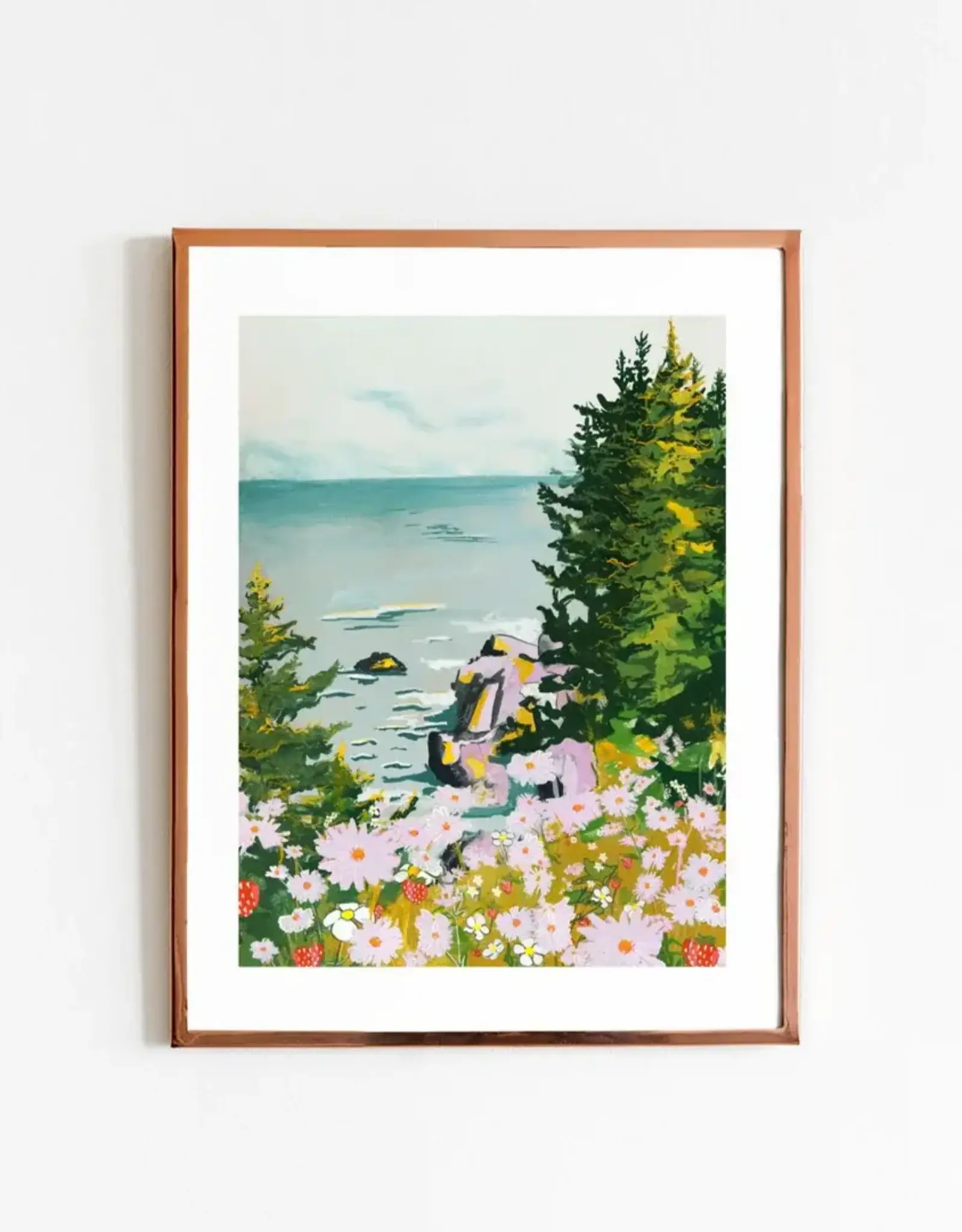 Lizz Miles - Print / Blackbrook Wild Strawberries, 13 x 19"