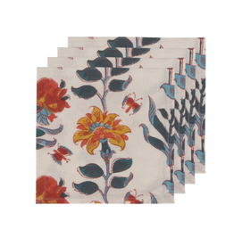 Cloth Napkin - Calendula Block Print