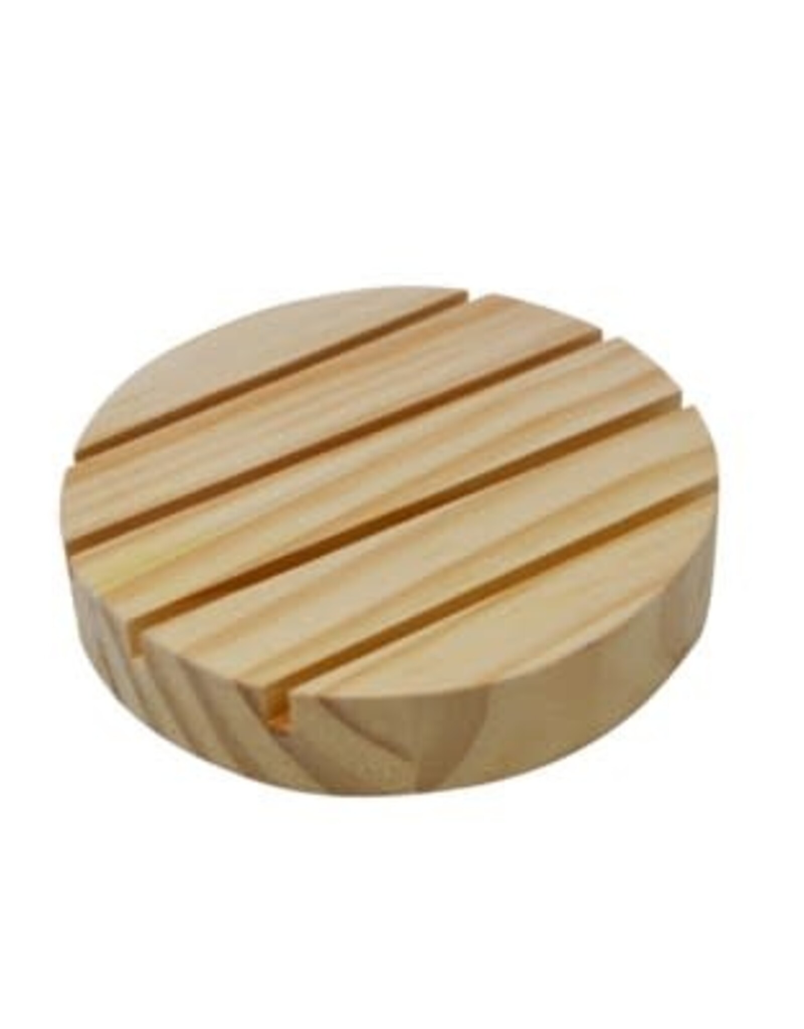 NIA -  Round Wooden Soap Dish