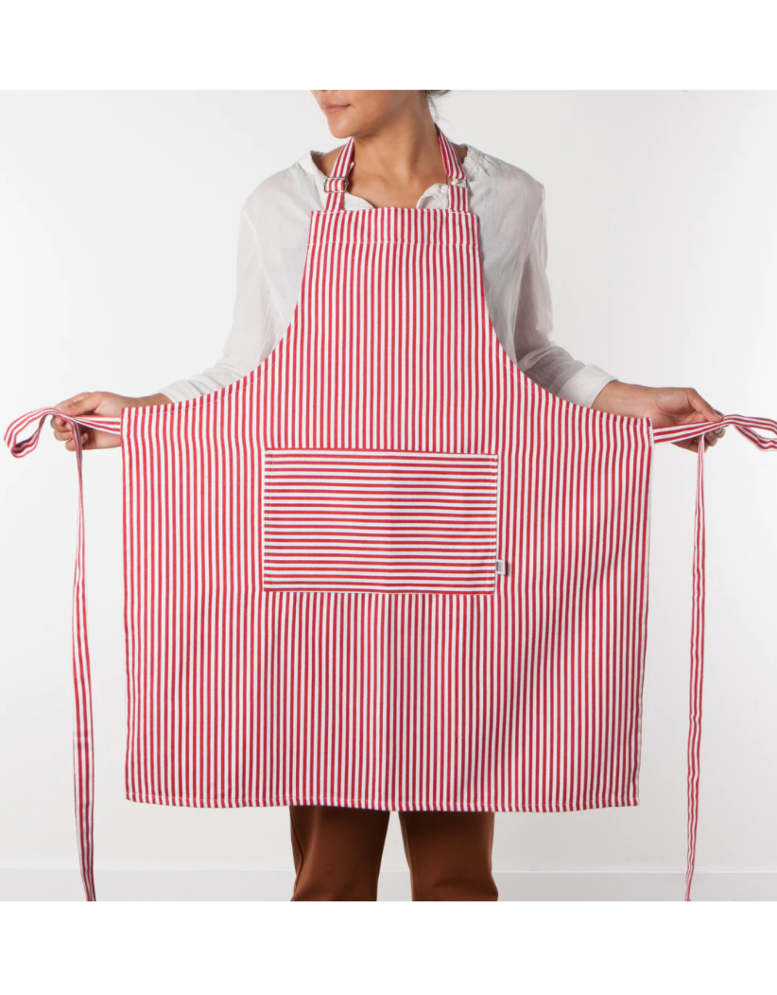 DCA - Classic Apron / Pinstripe, Red