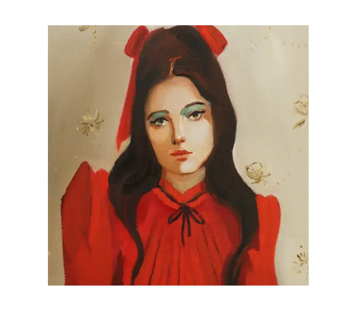 Hill Mansion Girls Art Print / Angela, 8.5 x 11" The