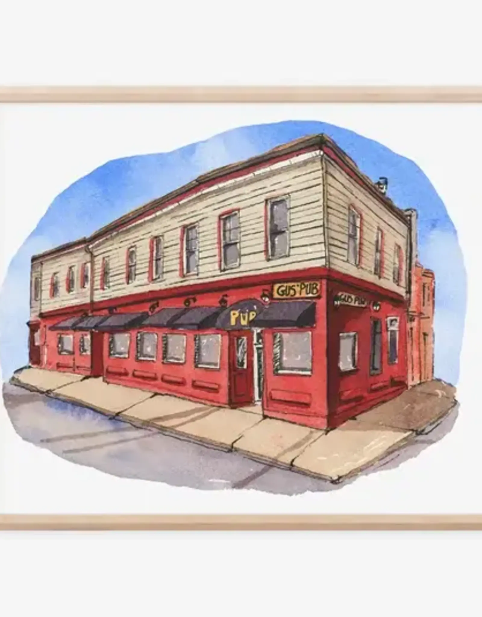Janna Wilton - Art Print / Gus' Pub, 8 x 10"