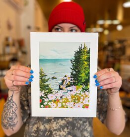 Lizz Miles - Print / Blackbrook Wild Strawberries, 8.5 x 11"