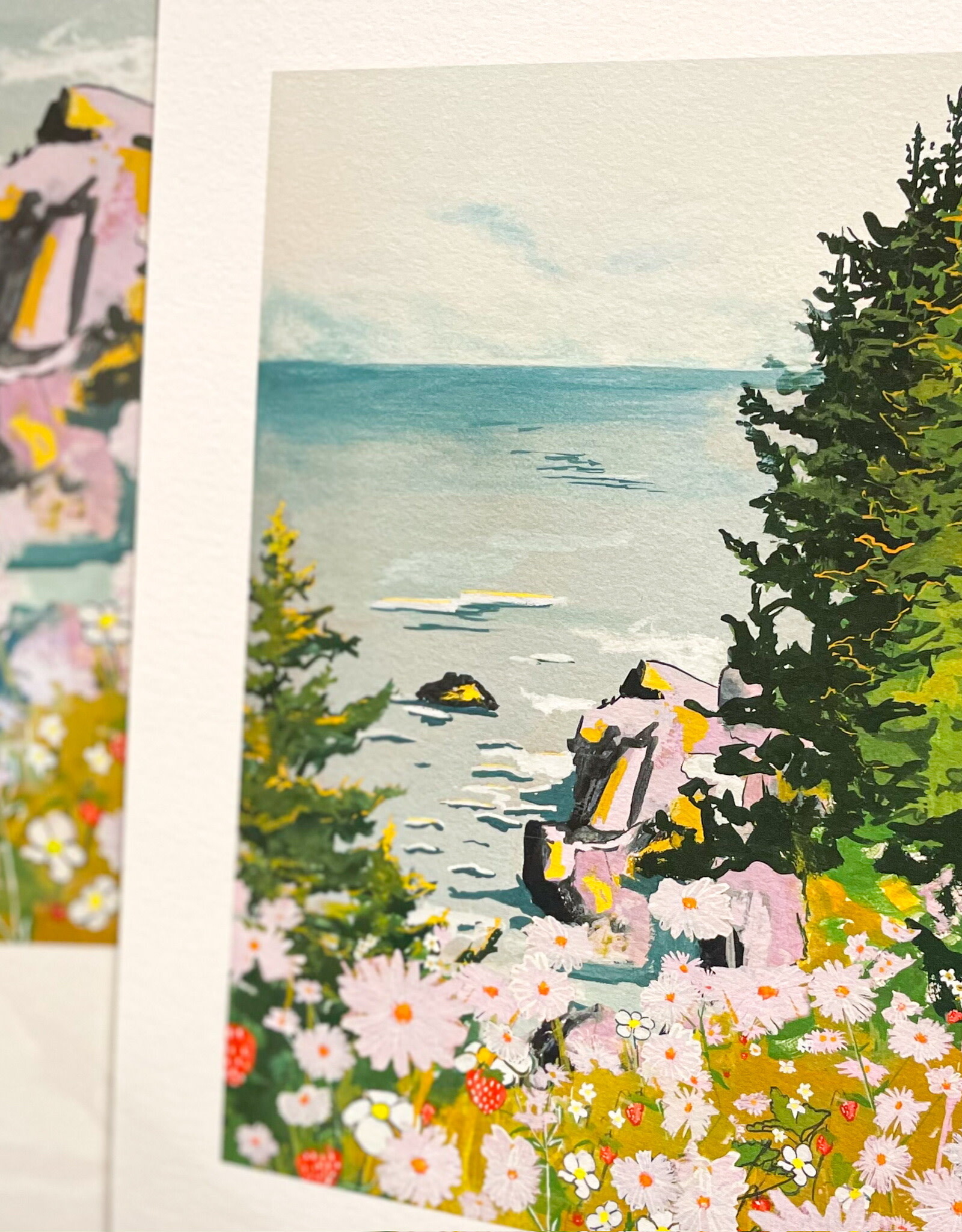 Lizz Miles - Print / Blackbrook Wild Strawberries, 8.5 x 11"