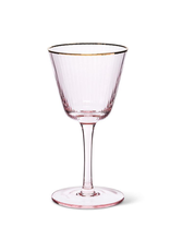 Cocktail Glass - Rose with Gold Rim