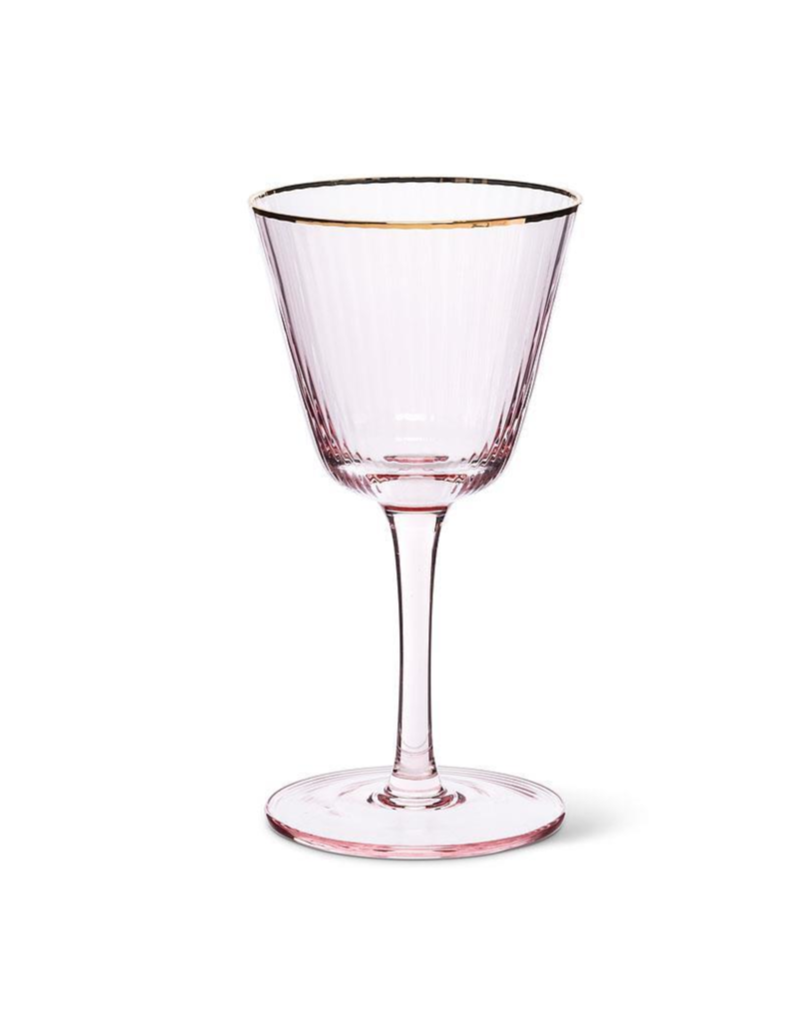 Cocktail Glass - Rose with Gold Rim