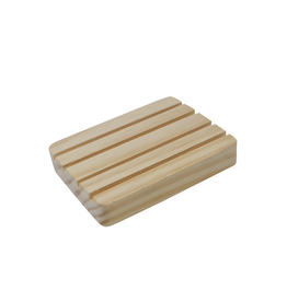 NIA -  Rectangular Wooden Soap Dish