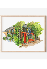 Janna Wilton - Art Print / The Seahorse, 8 x 10"