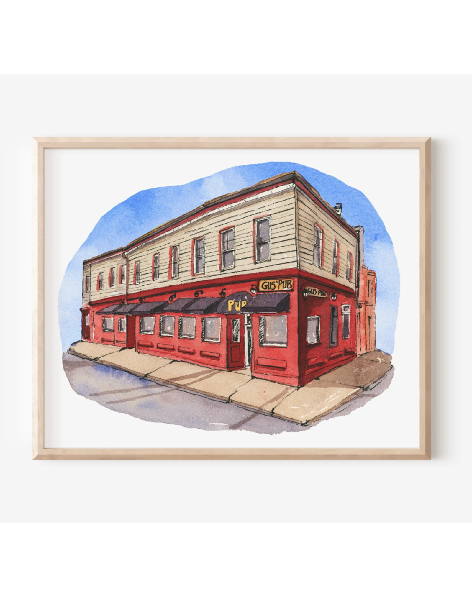 Janna Wilton - Art Print / Gus' Pub, 8 x 10"