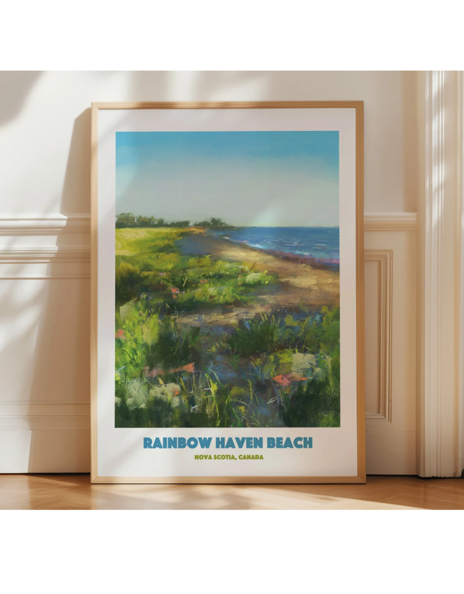 Janna Wilton - Art Print / Rainbow Haven Beach, 9 x 12"