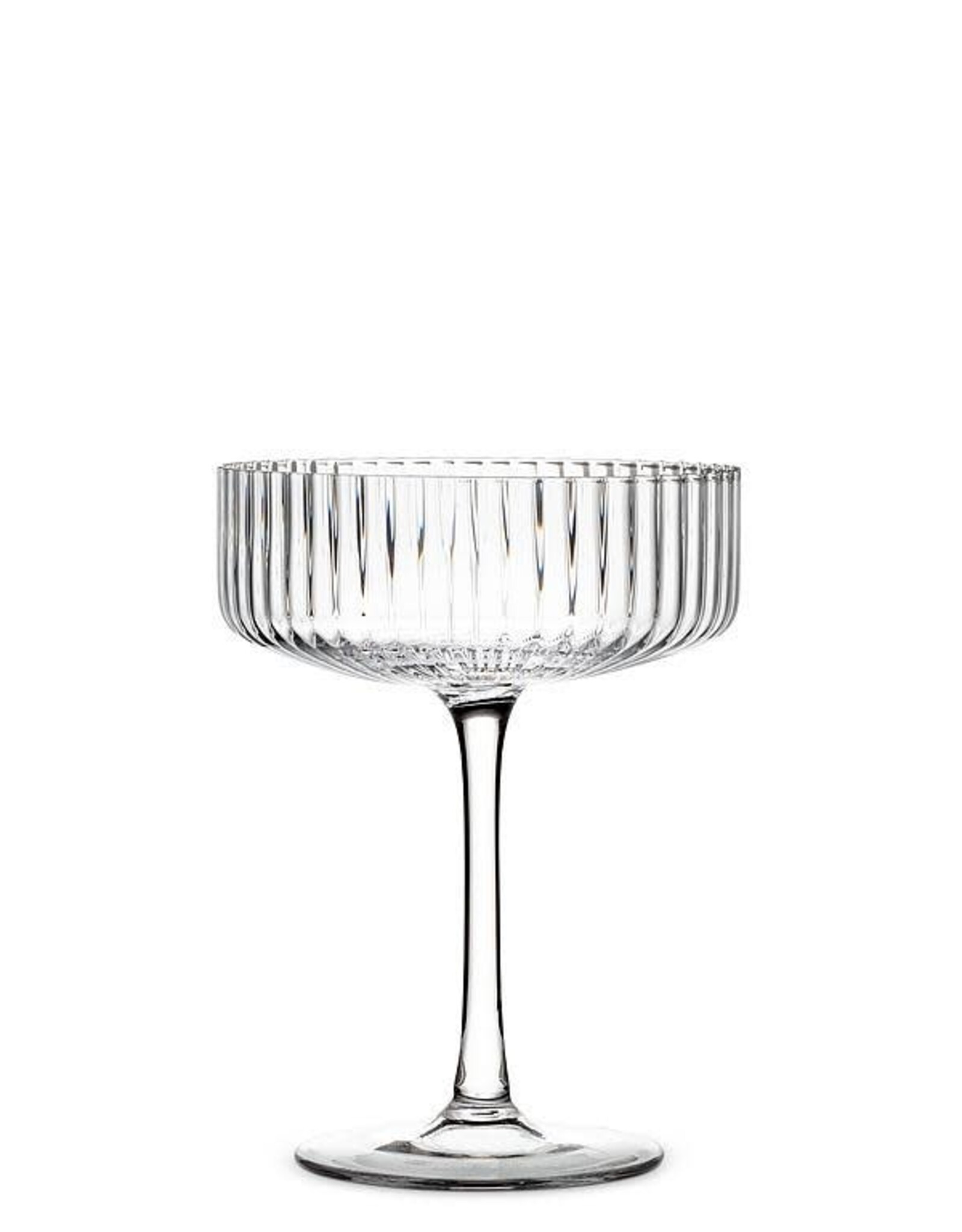 ATT - Cocktail Coupe / Ribbed Clear, 8oz