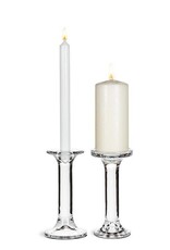 ATT - Taper or Pillar Candle Holder / Glass, Medium