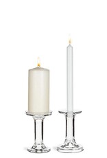 Candle Holder - Taper or Pillar, Glass, Small
