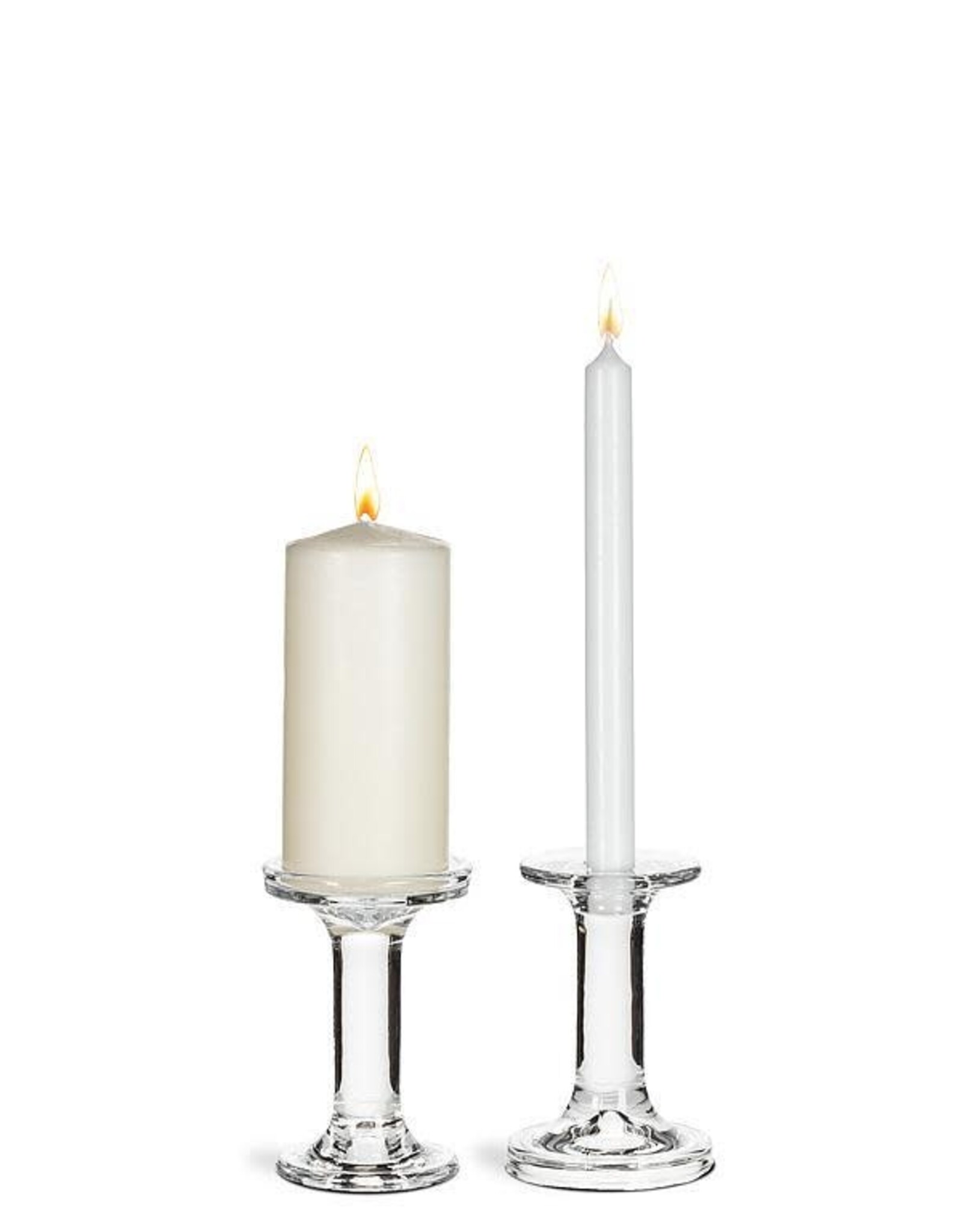 ATT - Taper or Pillar Candle Holder / Glass, Small