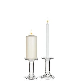 ATT - Taper or Pillar Candle Holder / Glass, Small