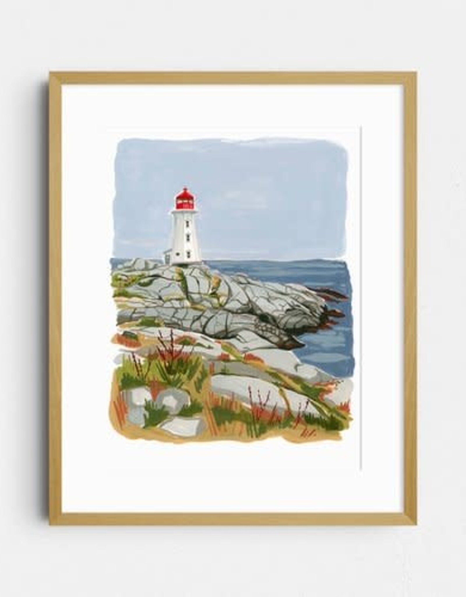 Kat Frick Miller - Art Print, Peggy's Cove, 8 x 10"