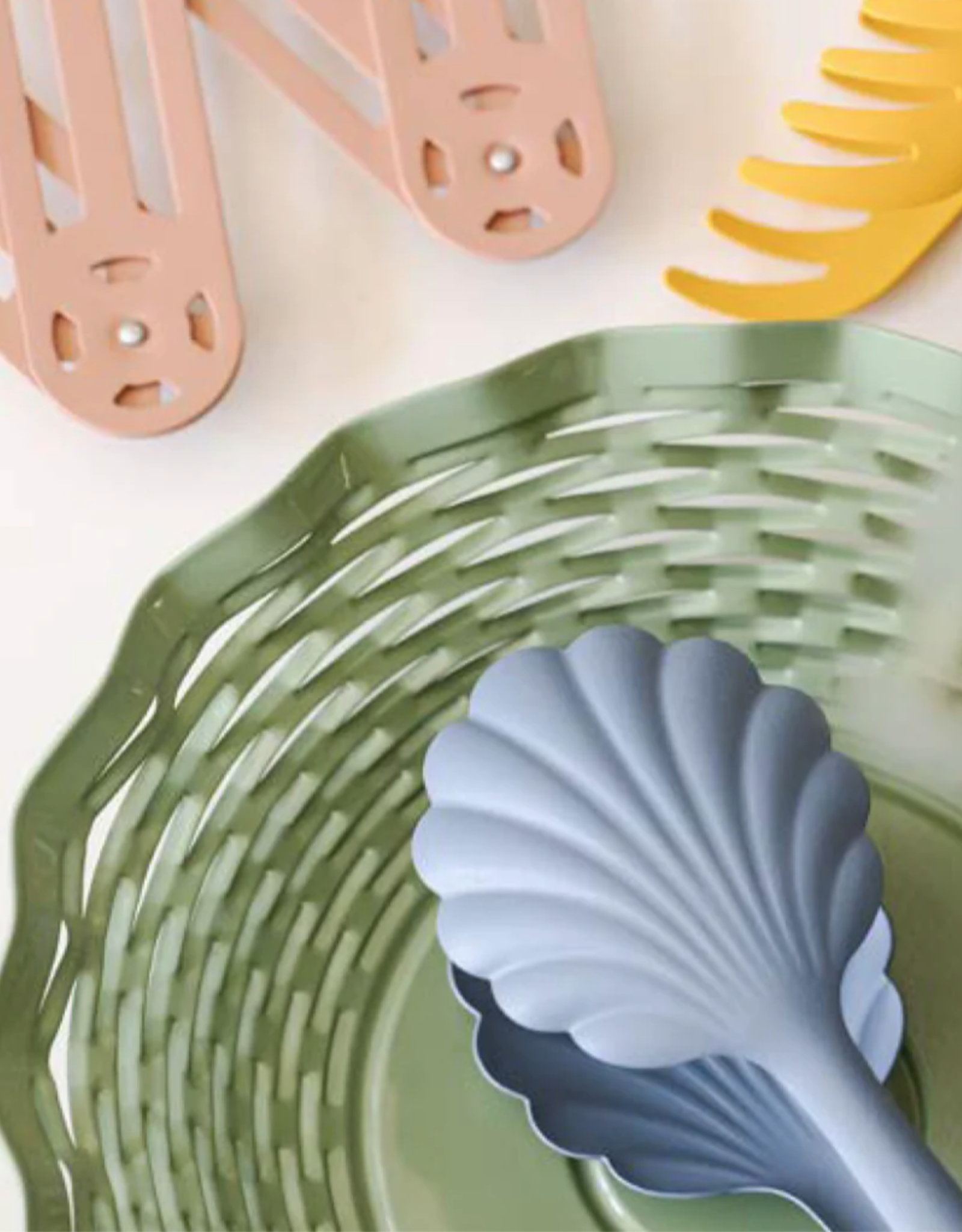 Tongs - Enamel, French Blue