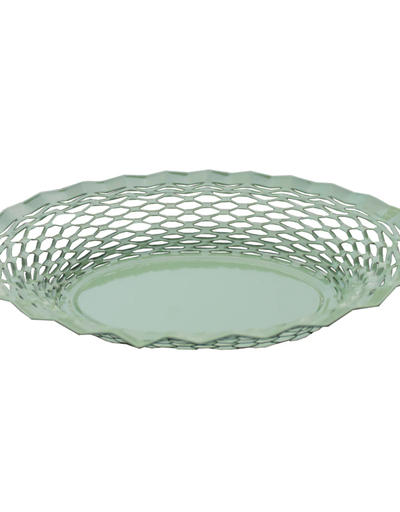 Food Basket - Enamel, Pistachio
