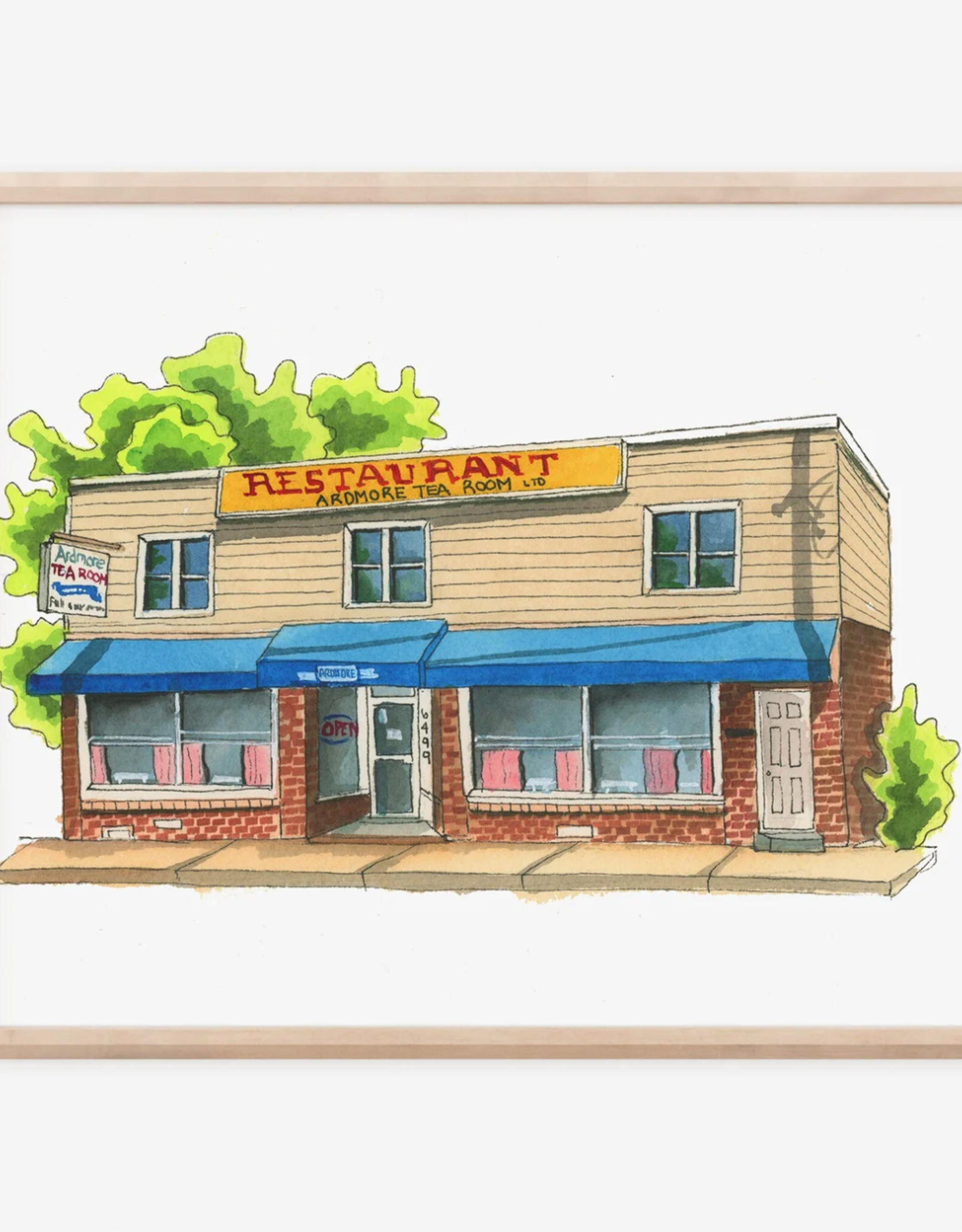 Janna Wilton - Art Print / Ardmore Tea Room, 8 x 10"