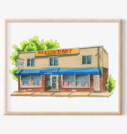 Janna Wilton - Art Print / Ardmore Tea Room, 8 x 10"