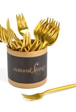 Small Fork - Gold, Set of 12