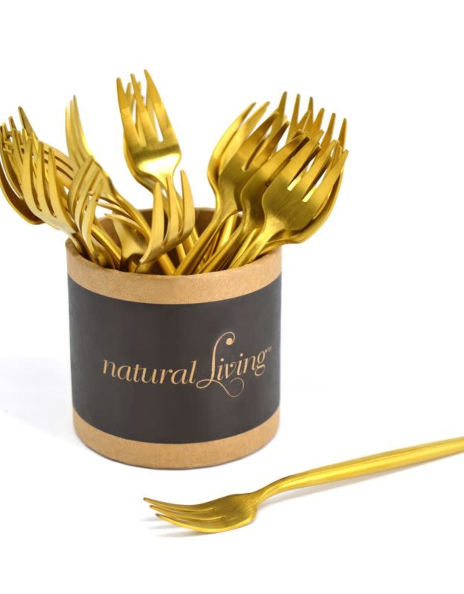 Small Fork - Gold, Set of 12