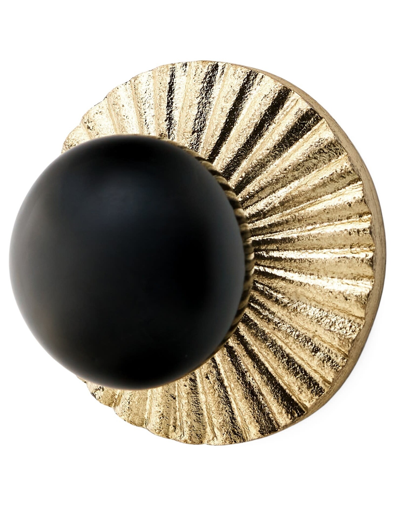 Knob - Black Starburst