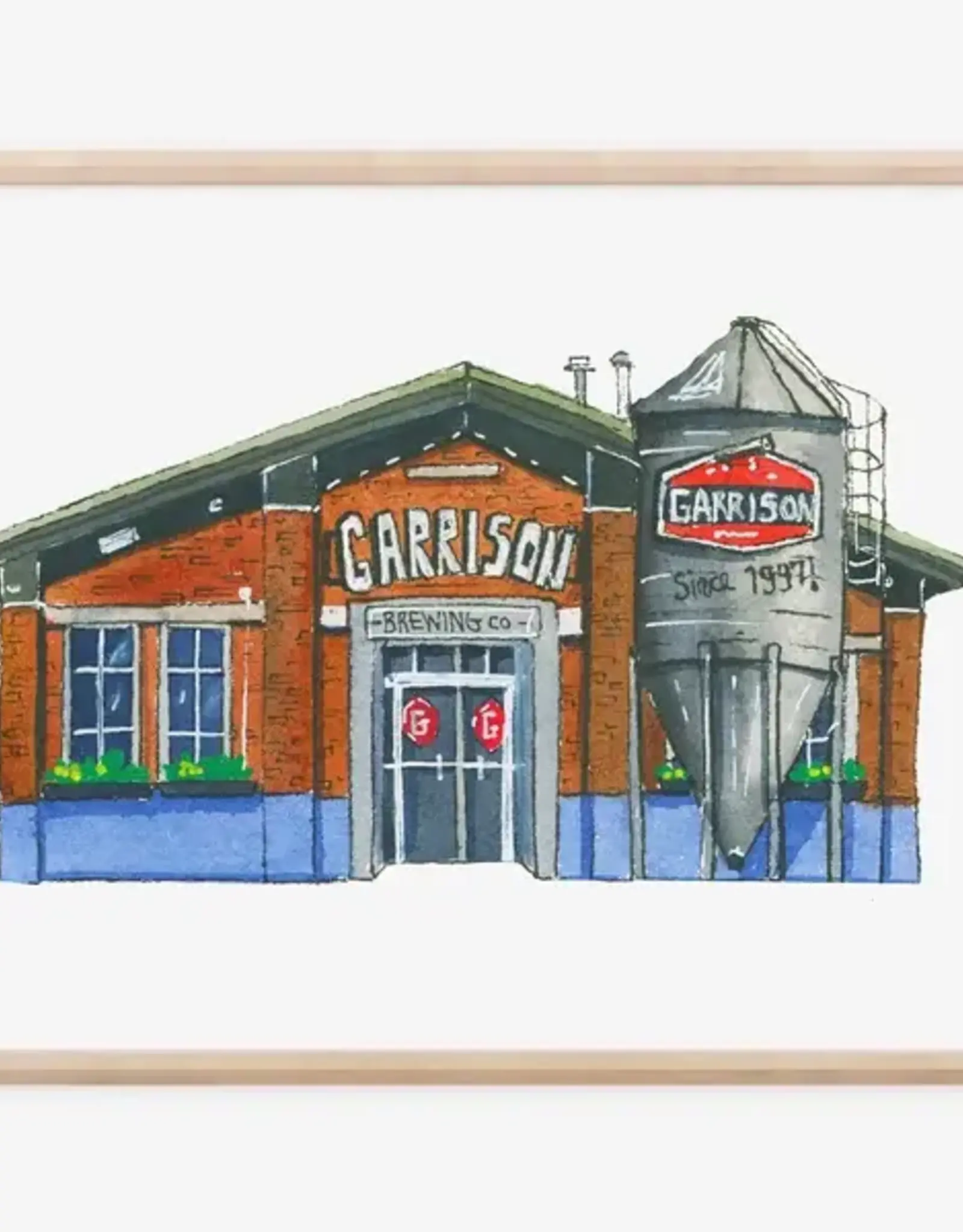 Janna Wilton - Art Print / Garrison Brewing, 8 x 10"