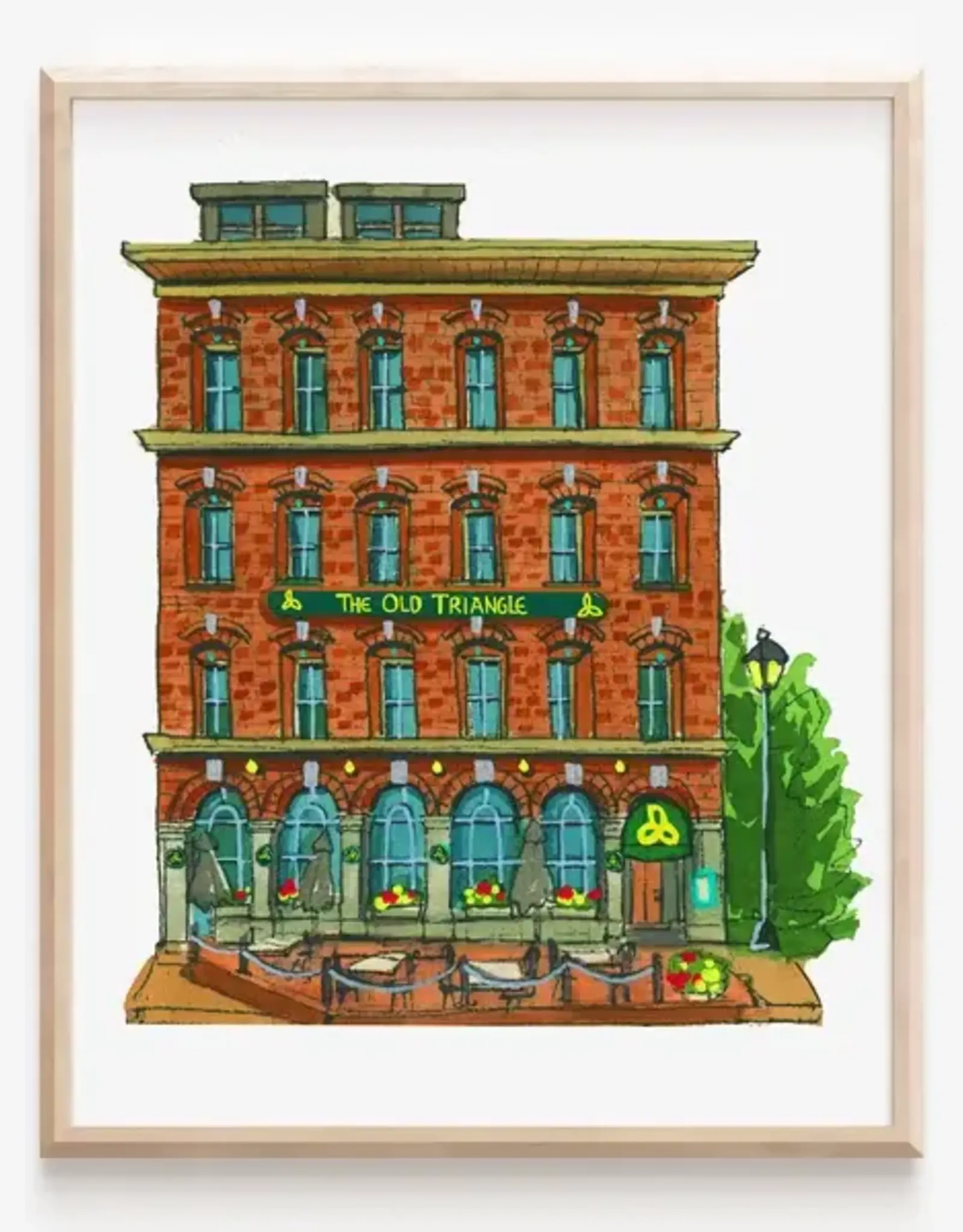 Janna Wilton - Art Print / Old Triangle, 8 x 10"