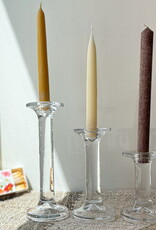 ATT - Taper or Pillar Candle Holder / Glass, Medium