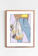 Lizz Miles - Art Print, Tote Bag, 13 x 19"