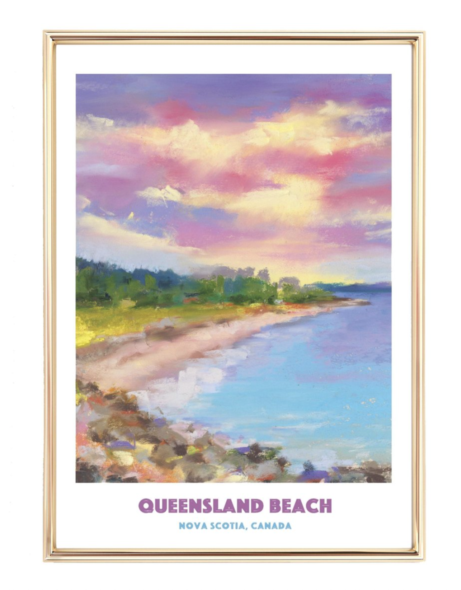 Janna Wilton - Art Print / Queensland Beach, 11 x 14"