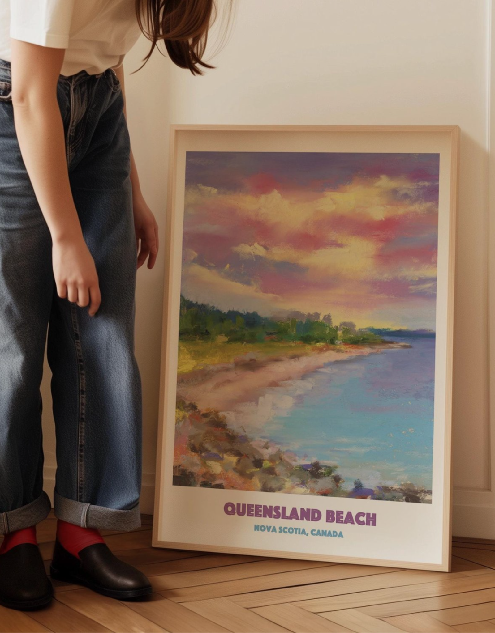 Janna Wilton - Art Print / Queensland Beach, 8 x 10"