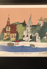 Emma Fitzgerald - Art Print, Mahone Bay Churches, 8.5 x 11"