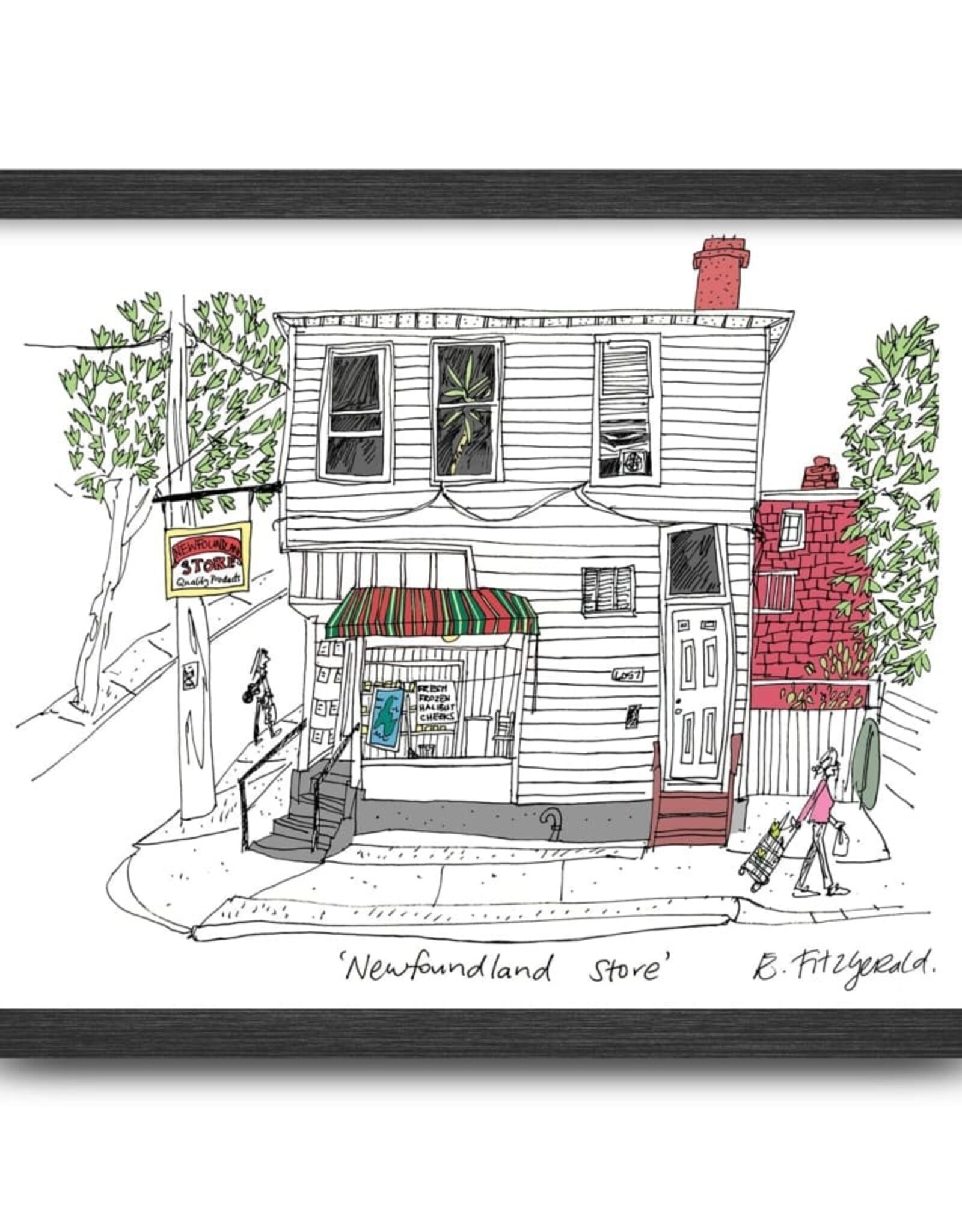 Emma Fitzgerald - Art Print, Newfoundland Store, 8.5 x 11"Emma Fitzgerald - Print / Newfoundland Store, 8.5 x 11"