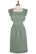 Apron - Ruffle Green