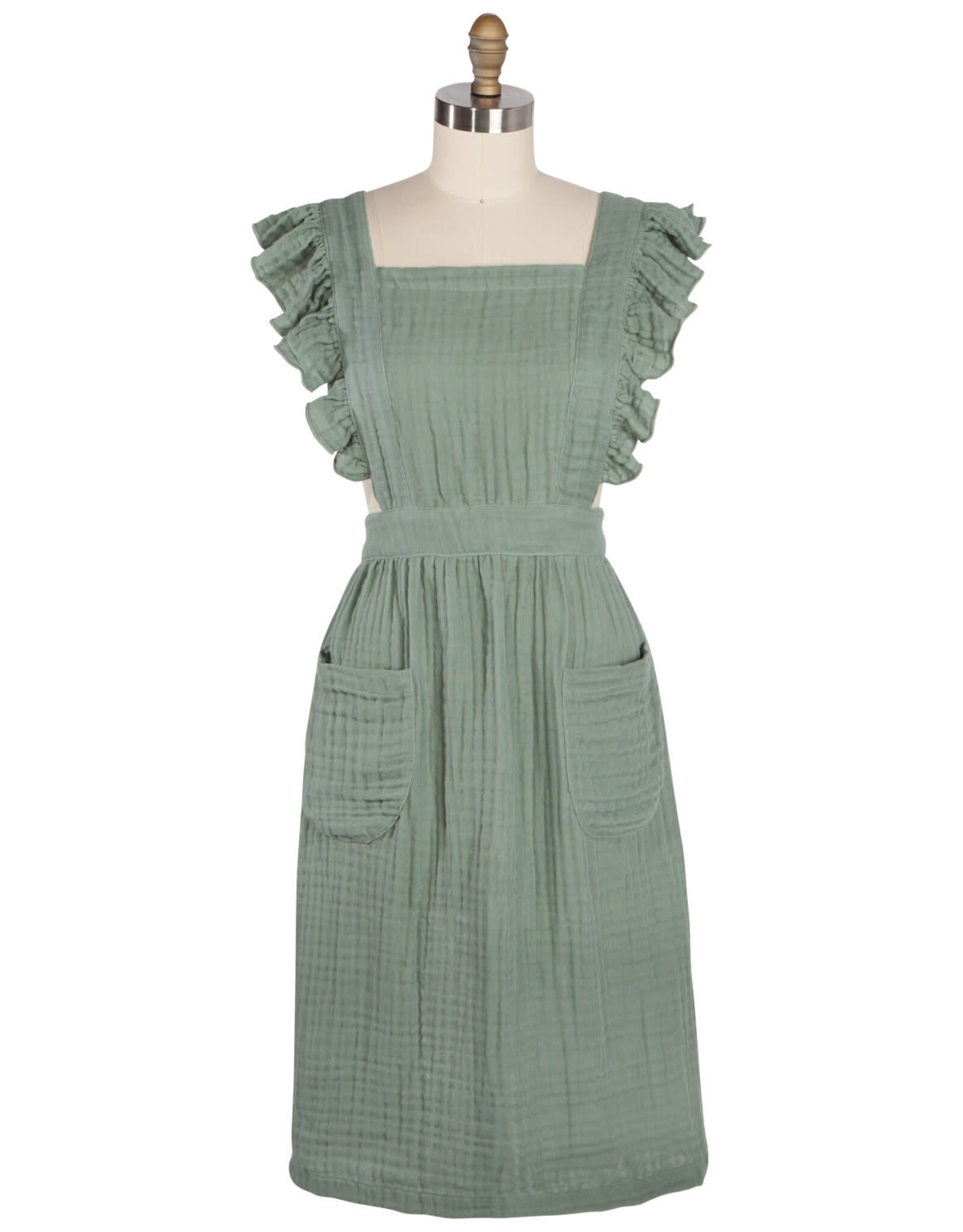 Apron - Ruffle Green