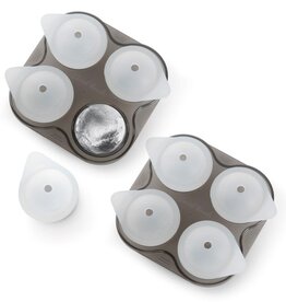 FCH - Ice Spheres * / Set of 2, 1.5" Silicone 4 Tray